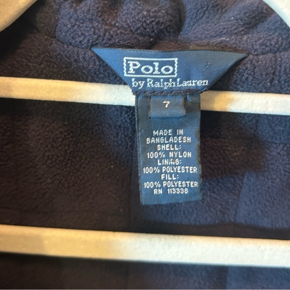 Kids Polo Ralph Lauren Navy Coat – Size 7 | $145 Retail - Picture 10 of 11